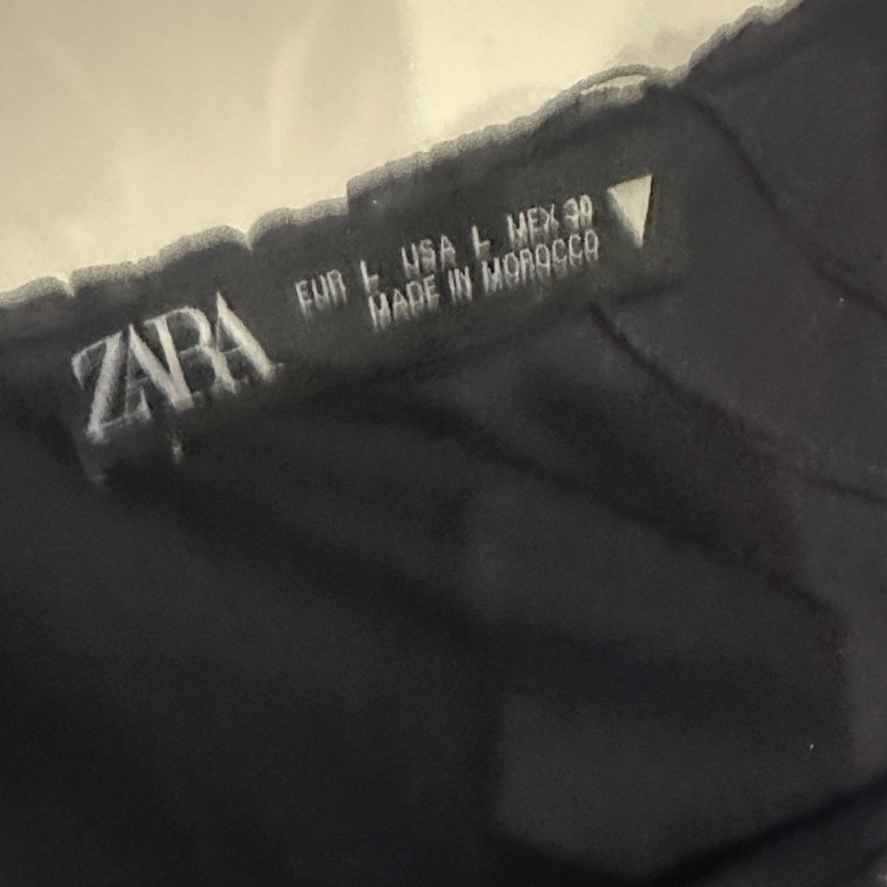 Zara Black Pleated Ruffle Hem Dress- FINAL PRICE - Picture 6 of 8